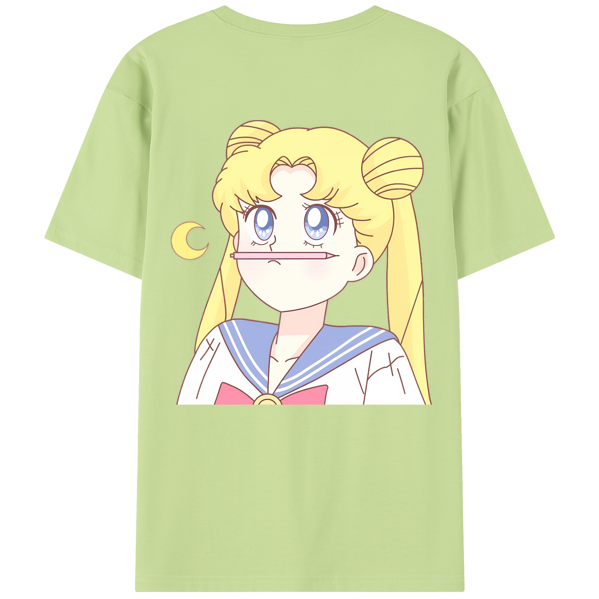 （画像用） 美少女戦士セーラームーン 愛野 美奈子 あいの みなこ Sailor Moon Aino Minako 綿100％半袖Tシャツ（背面プリント）